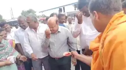 ಕೊಪ್ಪಳ: ಶಕ್ತಿ ಯೋಜನೆ ಯಶಸ್ವಿ, ನಗರದ ಕೇಂದ್ರ ಬಸ್ ನಿಲ್ದಾಣದಲ್ಲಿ ಬಸ್‌ಗೆ ಪೂಜೆ, ಶಾಸಕ ರಾಘವೇಂದ್ರ ಹಿಟ್ನಾಳ ಭಾಗಿ