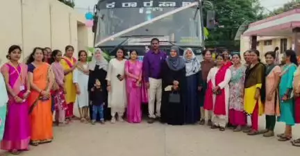 ಕುಣಿಗಲ್: ಪಟ್ಟಣದಲ್ಲಿ ಶಕ್ತಿ ಯೋಜನೆಯಡಿ 500 ಕೋಟಿ ಮಹಿಳೆಯರು ಪ್ರಯಾಣಿಸಿದ ಸಂಭ್ರಮ, ಪುರಸಭೆ ಅಧ್ಯಕ್ಷೆ ಎಸ್. ಮಂಜುಳಾ ಭಾಗಿ