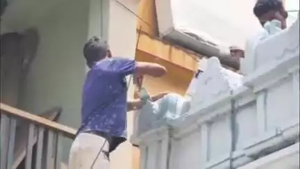 పట్టణంలో బ్రహ్మోత్సవాలకు సిద్ధమవుతున్న విజ్ఞానగిరి కొండ