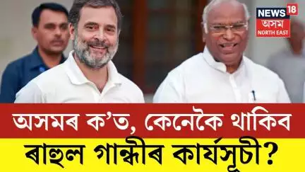 Guwahatiত ক'ত, কেনেকৈ থাকিব কংগ্ৰেছ নেতা Rahul Gandhiৰ কাৰ্যসূচী? জনালে কংগ্ৰেছ নেতা দীপ বায়নে। N18V