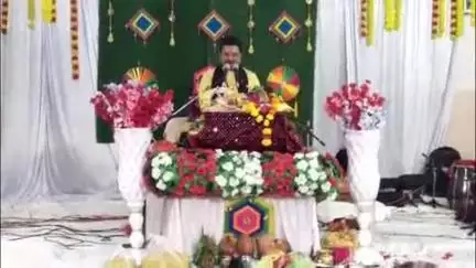 अन्ता: सीताराम स्थल मंदिर अंता में आयोजित शिव कथा में भगवान श्रीकृष्ण की चातुर्य कला और भोलेनाथ के भोलेपन का वृत्तांत सुनाया गया
