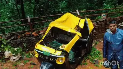 कर्जत: माथेरानमध्ये प्रवासी ई-रिक्षावर झाड कोसळले, तिघे जण जखमी