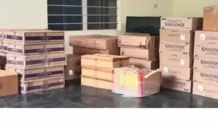 गिर्वा: ऋषभदेव पुलिस ने थाना क्षेत्र से 4 लाख रुपये की अंग्रेजी शराब और कार की जब्ती की, आरोपी मौके से फरार