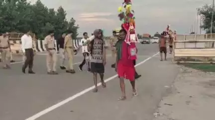 पानीपत: सनौली यमुना स्थित हरियाणा बॉर्डर पर एसपी ने कावड़ यात्रा को लेकर सुरक्षा व्यवस्था का लिया जायज़ा