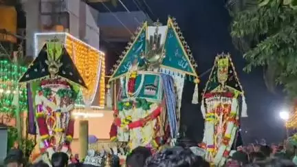 ಧಾರವಾಡ: ಸಣ್ಣ ಮೊಹರಂ ಹಬ್ಬ: ನಗರದಾದ್ಯಂತ ಪಂಜಾಗಳ ಮೆರವಣಿಗೆ