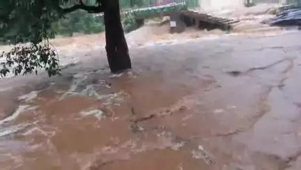 चक्रधरपुर: बारिश से हिरणी जल प्रपात में आया उफान, प्रशासन ने लोगों को किया सतर्क