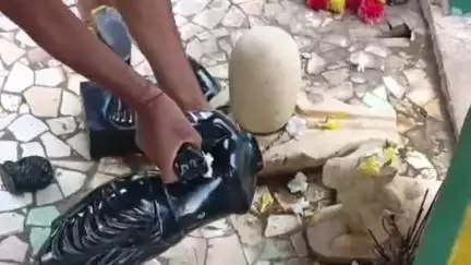 रैपुरा: जोधपुर के प्राचीन हनुमान मंदिर में अज्ञात लोगों ने भगवान राम की प्रतिमा को किया खंडित, लोगों में आक्रोश