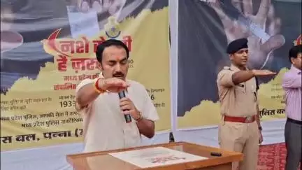 पन्ना: पन्ना में नशा मुक्ति जन-जागृति अभियान, पूर्व मंत्री, विधायक, कलेक्टर व एसपी ने निकाली बाइक रैली