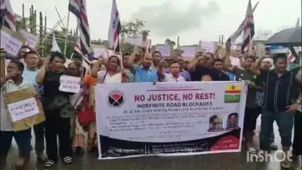 ধেমাজি: অৰুণাচলত অসমৰ যুৱক হত্যা কৰা ঘটনাক তদন্ত কৰি দোষীক শাস্তি দিবলৈ দাবী জনাই চিলাপথাৰত উত্তাল প্ৰতিবাদ