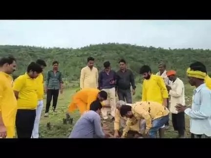 दमोह: नोनपानी में गायत्री परिवार ने सामूहिक रूप से 151 पौधे रोपे, संरक्षण का लिया संकल्प