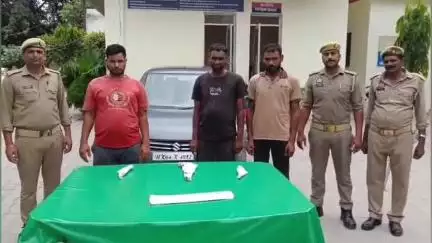 स्वार: स्वार कोतवाली पुलिस ने इमरता राय रोड से चोरी की साजिश रचते तीन अभियुक्तों को गिरफ्तार कर जेल भेजा