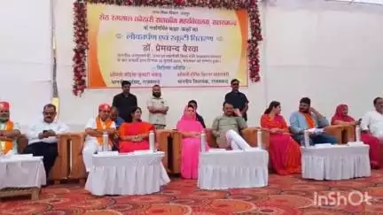 राजसमंद: राजस्थान के डिप्टी सीएम डॉ. प्रेमचंद बैरवा ने राजसमंद के दौरे पर सेठ रंगलाल कोठारी महाविद्यालय में समारोह में भाग लिया