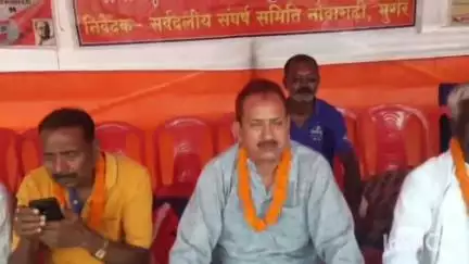 मुंगेर: नौवागढ़ी भगत सिंह चौक पर एक दिवसीय भूख हड़ताल सह धरने का आयोजन