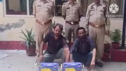 फिरोज़ाबाद: लाइनपार थाना पुलिस ने चोरी के मामले में दो आरोपियों को वाजिदपुर रेलवे अंडर पास से किया गिरफ्तार