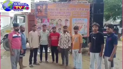 शासन की गाइडलाइन नहीं मानने ज्यादा ऊंचाई व तेज आवाज पर डीजे बजाने पर डीजे को गजरौला पुलिस ने सीज कर दिया,