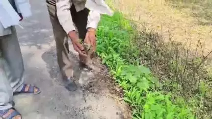 इंद्री: आजमंगलवार 2 बजे इंद्री में गांव हनोरी से शेरगढ़ तक कुछ दिन पहले बनाई गई सड़क अभी से टूटने शुरू बनीग्रामीणों#jansamasya