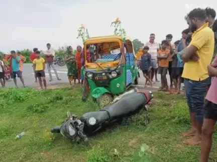 लखीसराय: मननपुर एवं गोपालपुर गांव की सीमा पर ऑटो और बाइक की टक्कर, आधा दर्जन लोग जख्मी