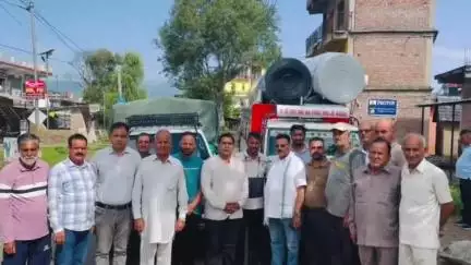 अम्ब: चिंतपूर्णी विधानसभा क्षेत्र से भाजपा नेता रामपाल ने मंडी जिला में बाढ़ प्रभावित क्षेत्रों को राहत सामग्री की भेंट