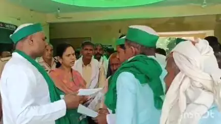 भोगांव: भोगांव तहसील में भाकियू टिकैत के पदाधिकारियों ने अपनी मांगों को लेकर SDM को सौंपा ज्ञापन