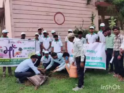 राजनांदगांव: जिले के ग्राम बरगा में मां के नाम अभियान के तहत किया गया वृक्षारोपण