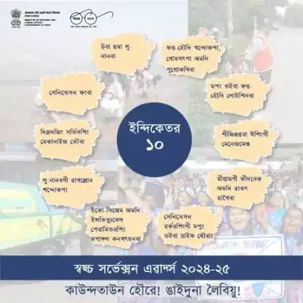 ভারতকী রাস্ত্রপতি, শ্রীমতি দ্রৌপদি মুরমুনা জুলাই ১৭, ২০২৫ দা লেমজনিংঙাই ওইরবা #SwachhSurvekshan ২০২৪-২৫ মনা লান্থোক্কদৌরি।
