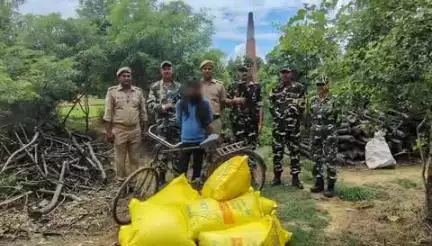 शोहरतगढ़: थाना मोहाना पुलिस और SSB की संयुक्त टीम ने 10 बोरी खाद के साथ 1 अभियुक्त को तस्करी के आरोप में किया गिरफ्तार