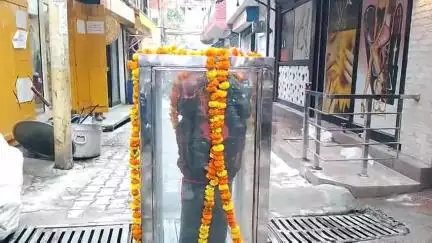 चम्बा: श्री लक्ष्मीनारायण मंदिर परिसर चंबा के समीप तोड़ा गया गूगल थम, ठीक करने के बाद मंगलवार को पूरे विधि-विधान से हुआ स्थापित