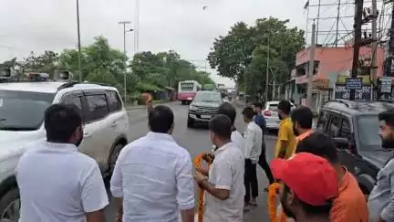 जगदीशपुर: लोजपा (रामविलास) के प्रदेश अध्यक्ष राजू तिवारी का भागलपुर में स्वागत