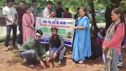 छिंदवाड़ा नगर: कलेक्टर कार्यालय ग्राउंड के सामने प्रभात योग्यता विकास केंद्र ने किया पौधारोपण
