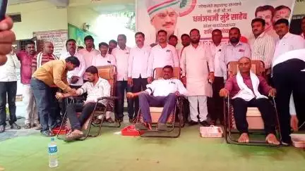 औंढा नागनाथ: येळी फाटा येथे माजी मंत्री आमदार धनंजय मुंडे यांच्या वाढदिवसानिमित्त आयोजित रक्तदान शिबिरात ७१ जणांनी केले रक्तदान