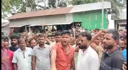 বাঘবৰ: বাঘবৰ আৰক্ষী থানা দালাল মুক্ত কৰাৰ দাবীত মৰাভাঁজ গাঁৱত ৰাইজৰ প্ৰতিবাদ