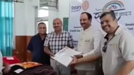 पांवटा साहिब: रोटरी क्लब ने सिविल अस्पताल को स्नेह की चादर बांटी