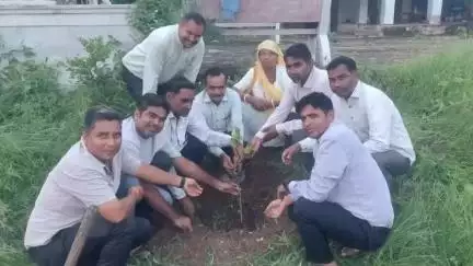 सुमेरपुर: मेघवाल समाज के युवाओं ने सुमेरपुर के सदा आश्रम में 'मां के नाम' अभियान के तहत लगाए 20 पौधे, देखभाल का उठाया जिम्मा