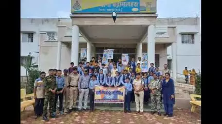बड़ा मलेहरा: "नशे से दूरी है जरूरी" रैली से बड़ामलहरा में जागरूकता का संदेश