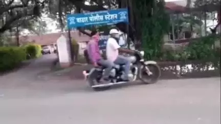 कोरेगाव: नंबर प्लेट नसलेली मोटरसायकल घेऊन फिरणाऱ्या संशयिताला वाठार स्टेशन पोलिसांकडून अटक