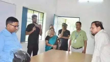 पंडौल: मिथिला यूनिवर्सिटी के कुलपति ने रास नारायण कॉलेज का किया निरीक्षण