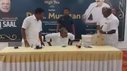 அவிநாசி: திருமுருகன்பூண்டியில் தொழில் வல்லுனர்களுடன் மத்திய இணை அமைச்சர் எல் முருகன் கலந்துரையாடல் கூட்டத்தில் கலந்து கொண்டார்
