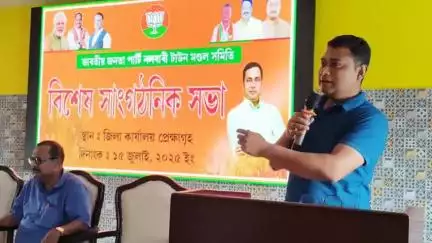 নলবাৰী: চহৰস্থিত জিলা বিজেপিৰ কাৰ্যালয় টাউন মণ্ডলৰ উদ্যোগত সাংগঠনিক বৈঠক