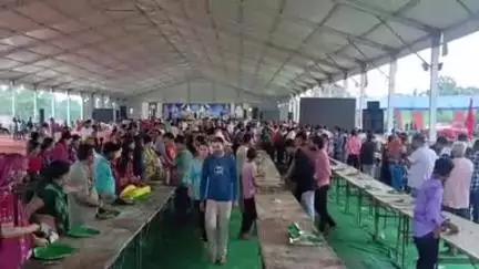 बांधवगढ़: शिव शक्ति धाम उमरार सिटी में तीन दिवसीय पार्थिव शिवलिंग रूद्राभिषेक, हवन और भंडारे के साथ समापन