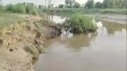 नरकटियागंज: नरकटियागंज के डीके शिकारपुर गांव में पंडई नदी का कटाव खतरनाक मोड़ पर, लोगों में दहशत