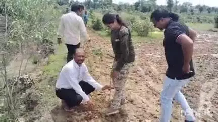 गोंदिया: भडंगा येथे अतिक्रमण झालेल्या जागेवर वन विभागाने वृक्षारोपण करून घेतला ताबा