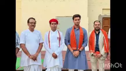 नाथद्वारा: नाथद्वारा में खेल मंत्री राज्यवर्धन सिंह राठौड़ के पुत्र ने किए श्रीनाथजी के दर्शन