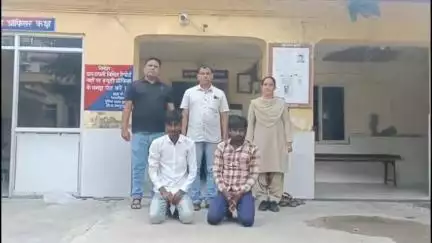 पुलिस थाना फुलेरा ने चोरी के मामले में 12 माह से फरार चल रहे दो बदमाशों को किया गिरफ्तार।