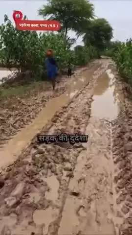 ग्राम पंचायत पड़रिया कला से खारा मार्ग बहुत ही बदहाल स्थिति में #viralnews