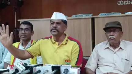 ತುಮಕೂರು: ಸರ್ಕಾರಿ ಭೂಮಿ ಖಾಸಗಿ ವ್ಯಕ್ತಿಗಳಿಗೆ ಪರಭಾರೆ ಪ್ರಕರಣ, ಡಿಸಿ ಅಮಾನತಿಗೆ ನಗರದಲ್ಲಿ ಕೆ ಆರ್ ಎಸ್ ಪಕ್ಷದ ರಾಜ್ಯಾಧ್ಯಕ್ಷ ಆಗ್ರಹ