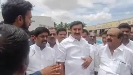 திருப்பூர் தெற்கு: முதலமைச்சர் வருகையை ஒட்டி கோவில் வழி பேருந்து நிலையத்தில் முன்னேற்பாடு பணிகளை அமைச்சர் ஆய்வு செய்தார்