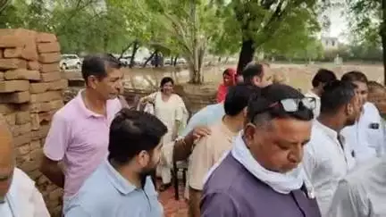 कस्बे के पीएम श्री विद्यालय में नगर पालिका ने शुरू करवाया 2 कक्षाओं का निर्माण कार्य