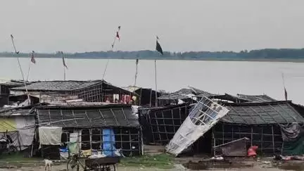 धनौरा: बिजनौर बैराज से छोड़ा गया पानी, गजरौला तिगरी गंगा धाम का जलस्तर बढ़ा