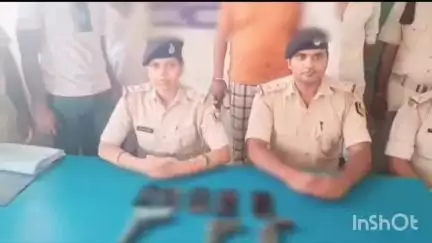 चिरैया: मोतिहारी कोर्ट से कैदी भगाने की साजिश नाकाम, 4 बदमाशों को 3 पिस्टल और 20 कारतूस के साथ गिरफ्तार किया गया