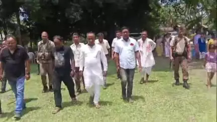 ওদালগুৰি: বাগানচুবাত বাসুদেৱ মন্দিৰ নিৰ্মাণৰ আধাৰশিলা স্থাপন কৰে বিটিআৰৰ ইএম দিগন্ত বৰুৱাই